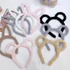 Hair Accessories Cute Solid Bear Ears Plush Hairband For Girls Lovely Fluffy Decorate Headband Hoop Fashion