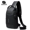 Fenruien New Men Multifunctional Chest Bag TSA Anti-Theft Large Capacity Shoulder Bag USB Charging Waterproof Crossbody Bag K713282d