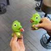 Children Creative Decompression Fidget Toys Pinch Frog Dinosaur Sticking Tongue Out Relieve Stress Toy Christmas Gifts For Kids with Retail Packaging Box