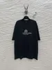 Luxury Designer Women T-shirt Rätt utgåva Classic Blg Crown Wheat Ear Print Sleeve T-Shirt Family Unisex