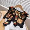 Szaliki bohemian szydełkowy szal szalik dla kobiet projektantek fałszywy kołnierz szalik ubrania wakacyjnego