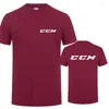 Heren t shirts t-shirt heren zomer korte mouw katoen ccm logo top grappig