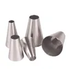 New Round Mouth Pastry Nozzles Stainless Steel Cake Cupcake Tool For Confectionery Decoration Icing Piping Nozzle Tips #1A#2A#3A