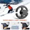 Motosiklet kaskları 03kb 2pcs/set kayak snowboard kask maskesi tutucu klips plastik kanca açık hava sporları için kayış üzerine monte