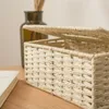 Organisation Rattan Taschentuchbox Vintage Serviettenhalter Hülle Unordnung Aufbewahrungsbehälter Abdeckung Wohnzimmer Schreibtisch Dekoration