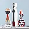 3 peças casa brinquedo decorativo bonecas de madeira menino e meninas presente artesanato decoração para casa estatuetas de madeira nova chegada 210607252g