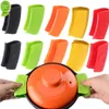 New Silicone Hot Handle Holder Heat Resistant Potholder Cookware Handle Cast Iron Skillets Handles Grip Covers Kitchen Gadgets