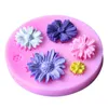 Ny 3D Flower Silicone Forms Fondant Craft Cake Candy Chocolate Sugarcraft Ice Pastry Baking Tool Mold