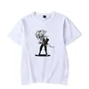 Camisetas de camisetas masculinas Camisetas Hollow Knight Men/Mulheres Camisa de verão Manga curta Impressão Blue Fashion Hip Hop Mens casual