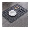 Table Mats & Pads EXCO 6pcs PVC Placemat Rectangle Tableware Pad Dining Mat Heat Insulation Placemats Bowl In Kitchen Accessories