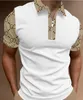 NIEUW Heren Effen Kleur Shirt Korte Mouw Turn-down Kraag Rits Poloshirt voor Mannen Casual Streetwear Mannelijke Tops