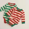 Kleidungssets 8188 Koreanisches Babykleidungsset Herbst und Winter Babymädchen-Hausanzug Baumwolle Weiche Weihnachtskleidung TopPant Zweiteiliges Set 231129