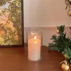 Kerzenhalter Glashalter für Wohnkultur Rustikale dekorative Vase Transparente Terrarienbehälter Blume