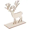 Jewelry Pouches Natural Wooden Cute Elk Deer Shape Hanging Display Stand Rack Showcase