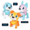 Electric RC Animals Smart Robot Toys For Kids Cartoon Pet Dog Animal Model Puppy Action Electric Sound Intelligent Induction Rotating Children s Toy 231129