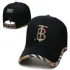 Sommer -Snapbacks Burbrys B Hat Cap Hut Sport Hats Baseball Hat Girl Cap Gitter Baseball Designer Trendsetter Casual Hut cool