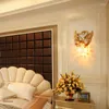 Wall Lamps Loving Swans Lights Sconce Gold Luxury Crystal Lighting Fixtures For Living Room Decoration Bedroom Mirror Bird Lamp