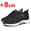 Klänningsskor män sneakers hiss dolda klackar andningsbara höjning för att öka innersula 6 cm sports avslappnad höjd 231129