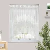 Curtain White Lace Small Flower Coffee Window Tulle Curtains For Living Room Kitchen Treatments Voile Festival Decor