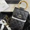 Женская сумка с жемчужной ручкой, сумка для мобильного телефона, женская сумка-мессенджер, легкая роскошная роскошная сумка 2024, универсальная дизайнерская сумка на плечо с диагональю, черные сумки