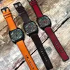 2023 New Retro Fashion Trend Casual Couple Watch Large dial genuine leather cowhide watch square personality