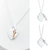 Collier pendentif cœur et clé pour femmes, en argent Sterling 11 925, bijoux de luxe, cadeaux Co Drop 2204122306