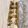DIY Mini Kleerhangerhaak Wandmontage Messing Handdoekhaken Antiek Messing Olie Gewreven Brons Afgewerkt 1pc277M