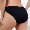 3 stks Vrouwen Eenvoudige Plus Size Slips Midden Taille Comfortabele Sexy Slipje Drie Sier Lint Dames Hol Katoenen Kruis Onderbroek