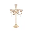 Gold Flower Vases Candle Holders Rack Stands Wedding Decoration Road Lead Table Centerpiece Pillar Party Event Candlestick imake872