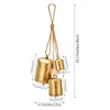 Juldekorationer 3st Vintage Christmas Cow Bell Home Decor Christmas Harmony Brass Bells Pendant For Christmas Tree Decoration Hanging Ornament 231129