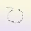 100 original 925 prata esterlina pulseira dupla camada estrelas contas chian pulseiras pulseiras para mulheres meninas casamento jóias5463843202995