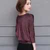 Women's Blouses 2023 Fashion Spring Elegant Glitter Shirts And For Women Long Sleeve Women's Tops Woman Blusas Para Mujer 15841