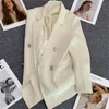 Damen Anzüge Styish Blazer Für Frauen 2023 Koreanische Mode Kleidung Zweireiher Bürodame Multicolor Große Größe Frühling Sommer Mantel