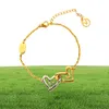 Luxe merk armbanden Designer sieradenketen 18K Gold PLATED 925 SILVER BRACELBELD WOMEN039S PEARL Letter Bracelet Paar 9272767