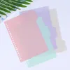 Notepads 4Pcsset B5 A5 A6 Binder Index Dividers Page for Looseleaf Notebook Scrapbook Stationery Bookmark School Office Supplies 231130