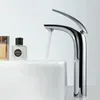 Bathroom Sink Faucets Modern Style Black/Silver Brass Faucet Single Hole Basin Cold Water Mixer Taps Torneira