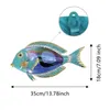 Garden Decorations Home Decor Fish Meltal Wall Artwork for Decoration Wall Sculpture Statues of Living Room Pool Bathroom 231129