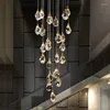 Lampadari Lampadario di cristallo Illuminazione di fabbrica Eleganti luci a sospensione di lusso Ristorante Soggiorno Decorazione della casa