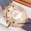 Autentyczne zegarki online Audemar Pigue Royal Oak Offshore Series 26231or Rose Gold Diamond Women's Fashion Sports Machinery Watch HBXW