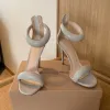 Sandales de créateurs Talons aiguilles Gianvito Rossi Femmes Chaussures De Luxe Zip Pompe En Cuir Véritable Talon Haut Rome Sandale Dîner Robe De Mariée Chaussures