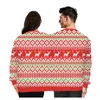 Damenpullover Doppelter Weihnachtspullover Urlaubsparodie 3D-Digitaldruck Paare zweiteilig Ugly Christmas Sweater Siamese Crew Herbst Winter 231130