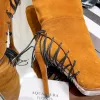 aquazzura daim de meilleure qualité Fringe pointuedtoe calfhigh talon bottes talons talons femmes bottines de luxe concepteurs de luxe slipon de soirée de soirée chaussures d'usine