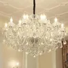 Chandeliers Luxury Crystal 18 Lights Raindrop Chandelier Lighting Large For Living Room Dining Bedroom Island