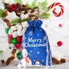 Confezione regalo per sacchetti di mele natalizi decorati santa claus scatole di caramelle da neve decorazione orso anno 2023 casa navidad noel