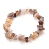 Charm Bracelets Irregular Natural Stone Bracelet Agates Malachite Crystal Turquoises Beads For Women Men Couple Jewelry Gifts