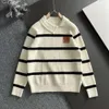 Sweater Mense Womens Arrow Color Gradient Cardigan Lover Sweaters Senior Classic Multicolor Round Neck Autumn Winter Håll varma bekväma högkvalitativa loeweev 003