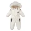 Giacche 30 Vestiti invernali per bambini Addensare Tute calde Tute da neve Ragazza Ragazzo Giacca con cappuccio Pagliaccetti impermeabili Tute da sci Cappotti per bambini Capispalla 231129