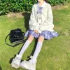 Kobiety damskie japońskie słodkie dziewczęta jK swetra luźne dzianiny sweter Sweter Student School School Damens Fashion Fashion Pockets Knitwear