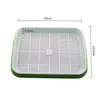 Planters POTS Double-Layer Sprouts Nursery Tray Hydroponics Seed Sprout Trays grönsaker Blomma Grovbox 5 Sets224o