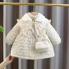 Vestes 1 2 3 4 ans bébé fille veste d'hiver noël doux princesse filles manteau épaissir chaud vêtements d'extérieur pour enfants vêtements cadeau d'anniversaire 231130